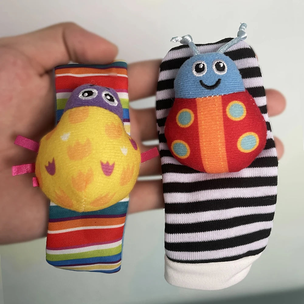 Baby Animal Socks and Wrist Strap rattles