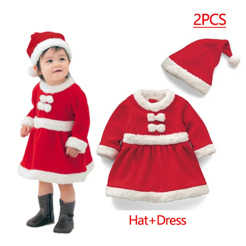 Kids Santa Claus, Green Elf, Christmas Carnival Fancy Party Outfits