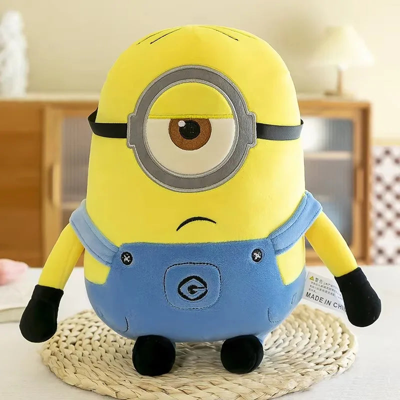 Cute Minions Movie Characters Yellow Plush Toys Bob In Jeans Soft Dolls