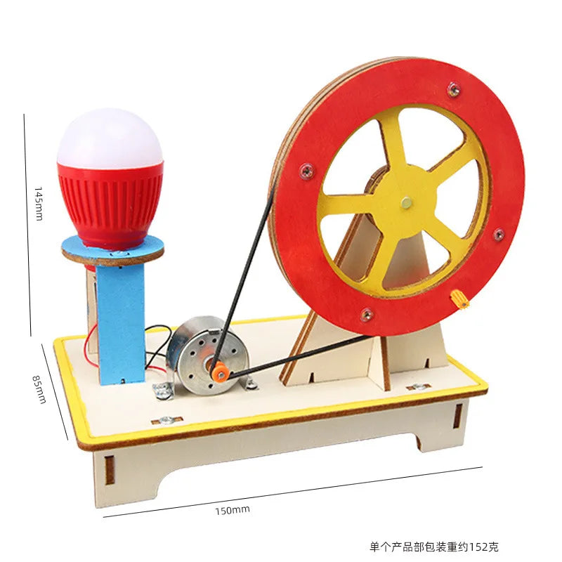 Kids Stem Science Physics Handmade DIY Kit Toy Experimental Materials for Student Classroom Project Paintable Gifts for Children