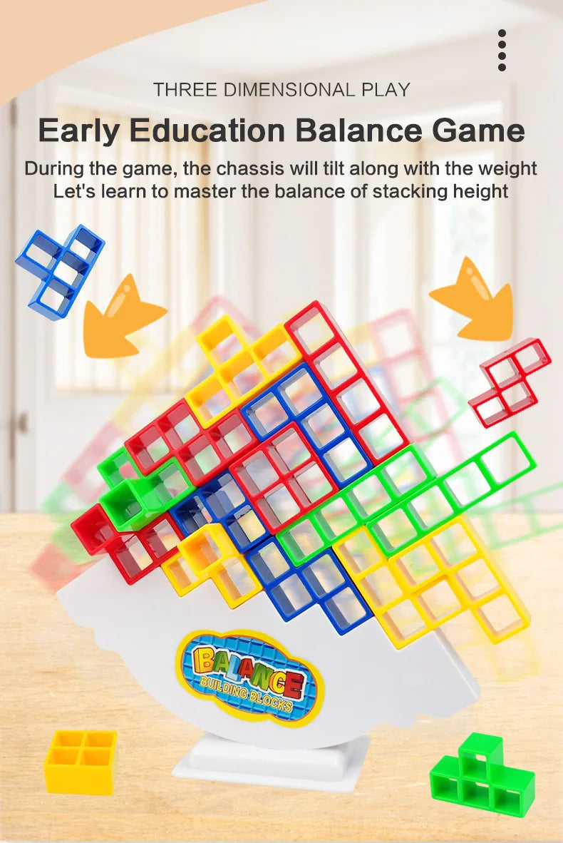 Tetra Tower Building Blocks 48PCS  Balance Stacking Games