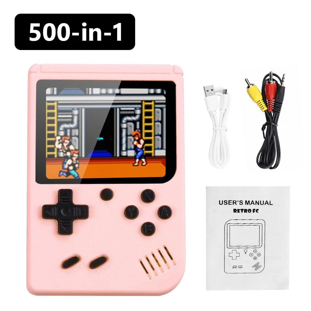 Portable Mini Electronic Video Game Player 500 Games In One
