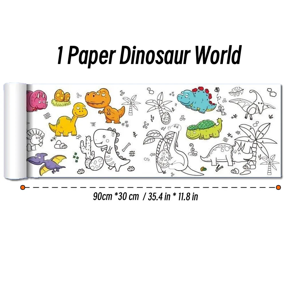 Children's Animal Drawing Roll