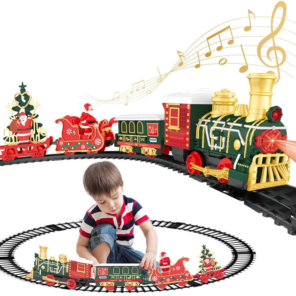Electric Christmas Train with Music & Lights