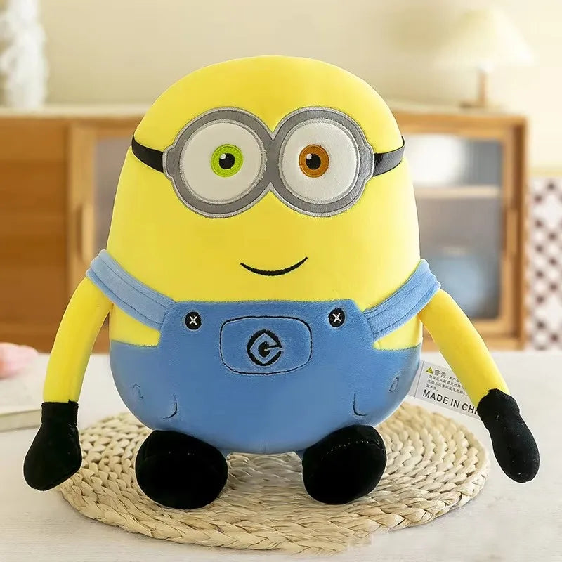 Cute Minions Movie Characters Yellow Plush Toys Bob In Jeans Soft Dolls