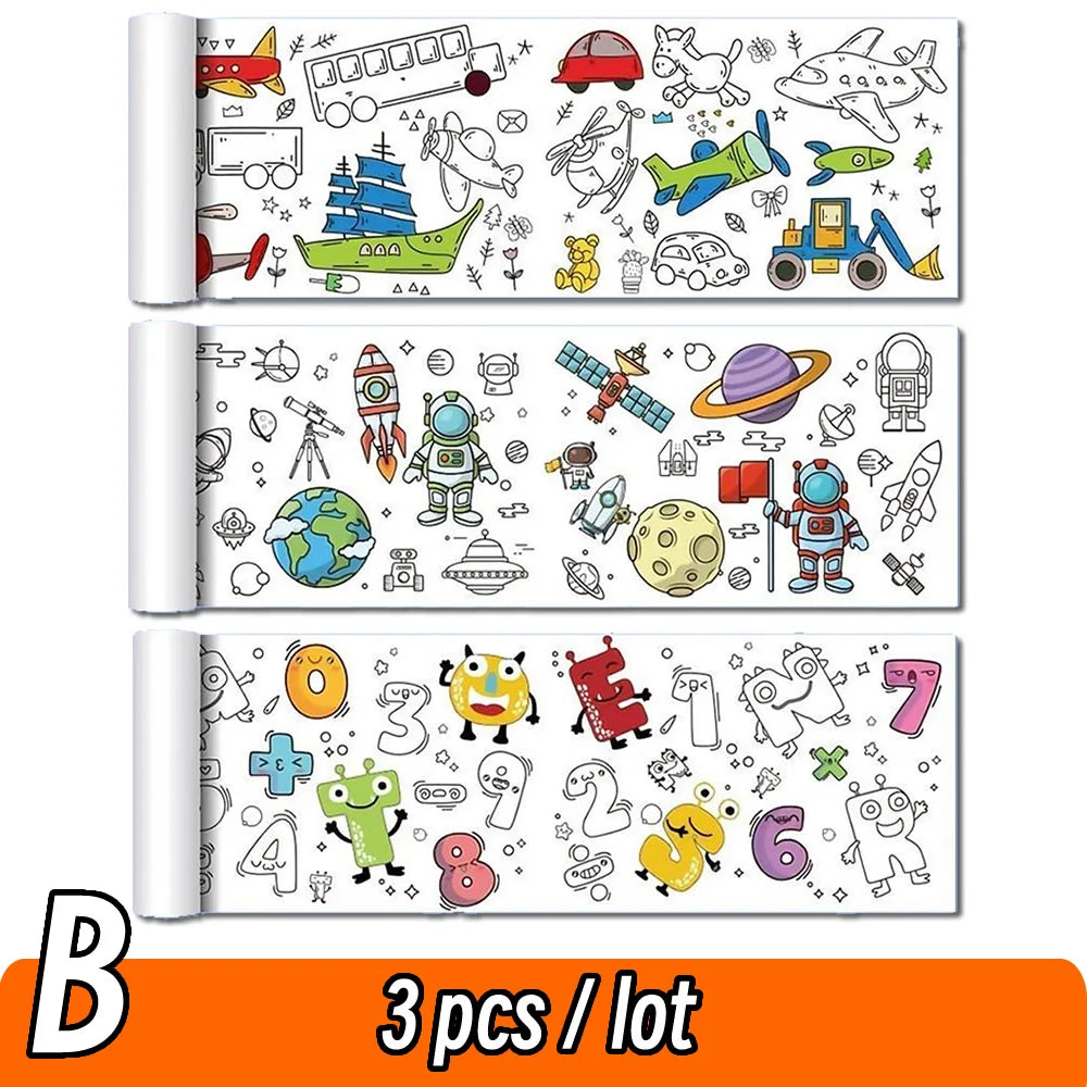 Children's Animal Drawing Roll