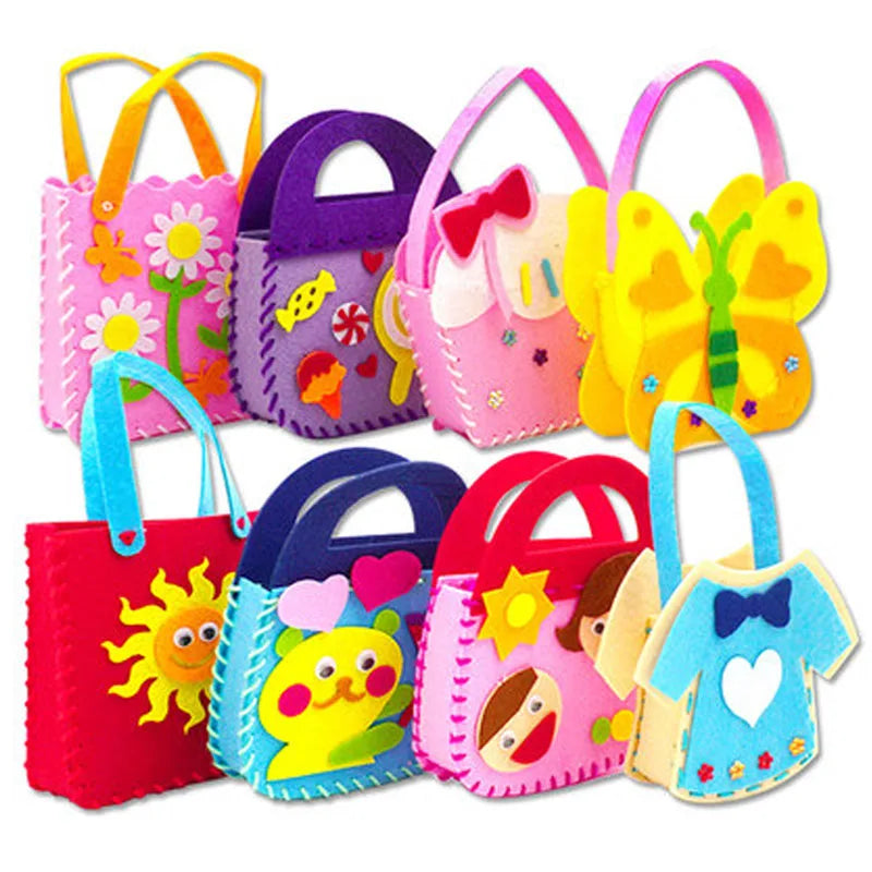 3Pcs Handbag DIY Craft Toys For Girls