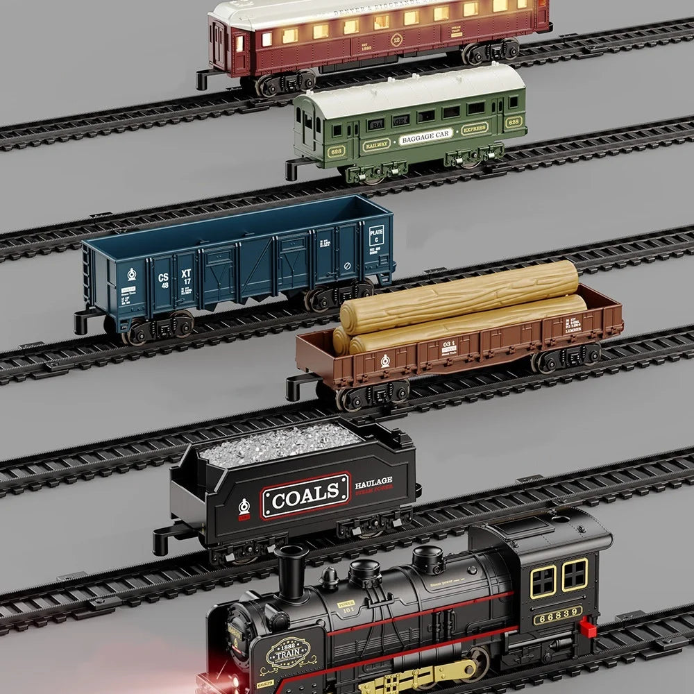 Electric Toy Train  with Track, Lights and Sound