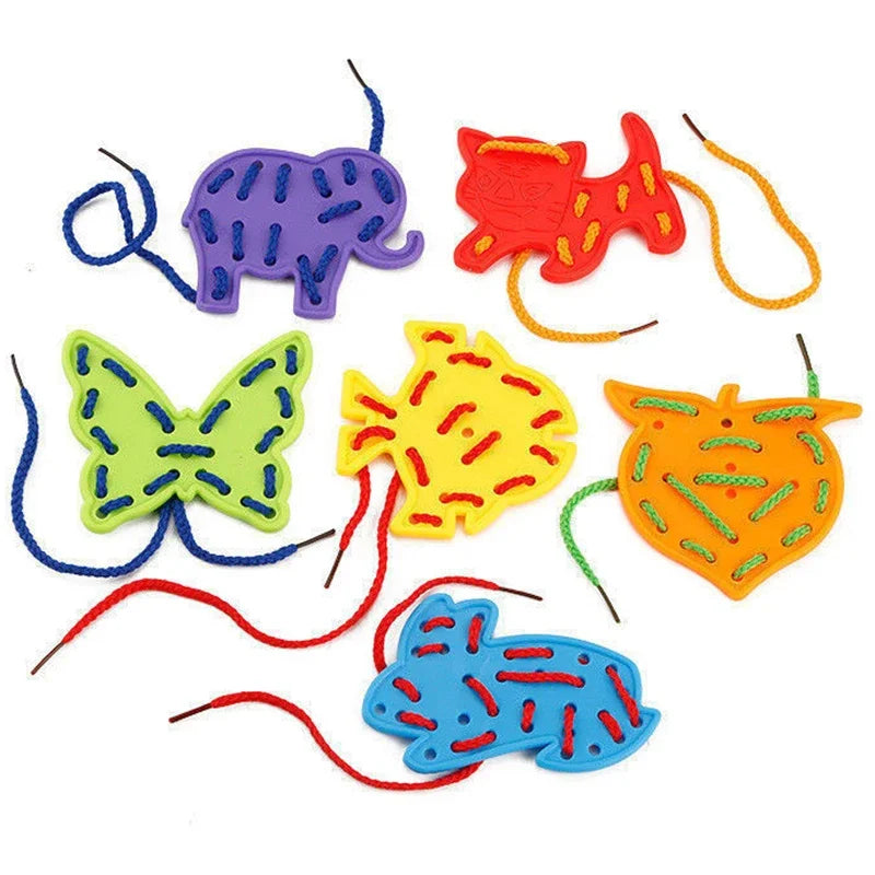 Montessori - Kids Lacing Threading Game