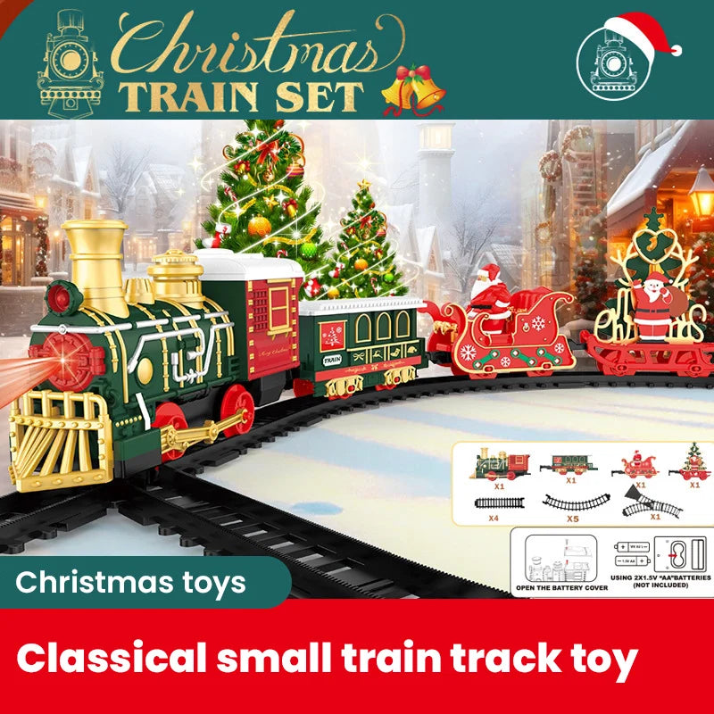 Electric Christmas Train with Music & Lights