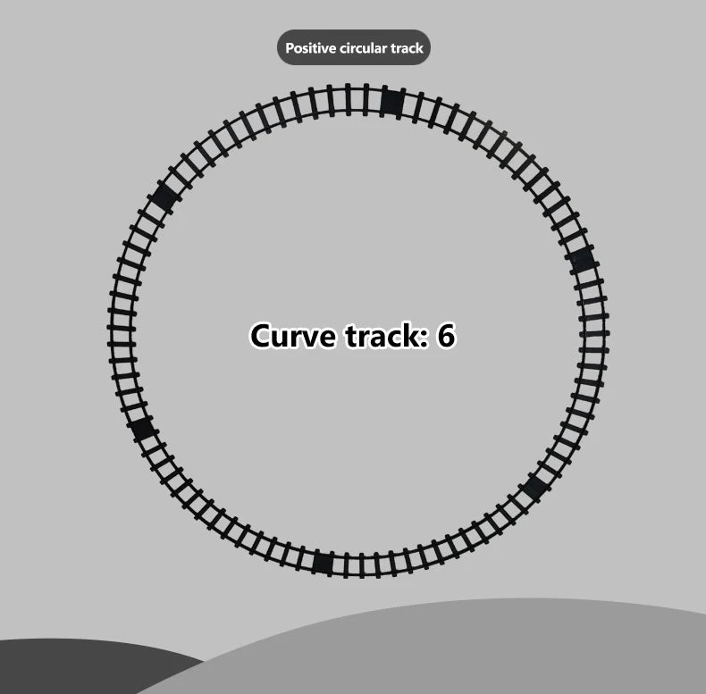 Electric Train Track Retro Steam Train Locomotive Playset