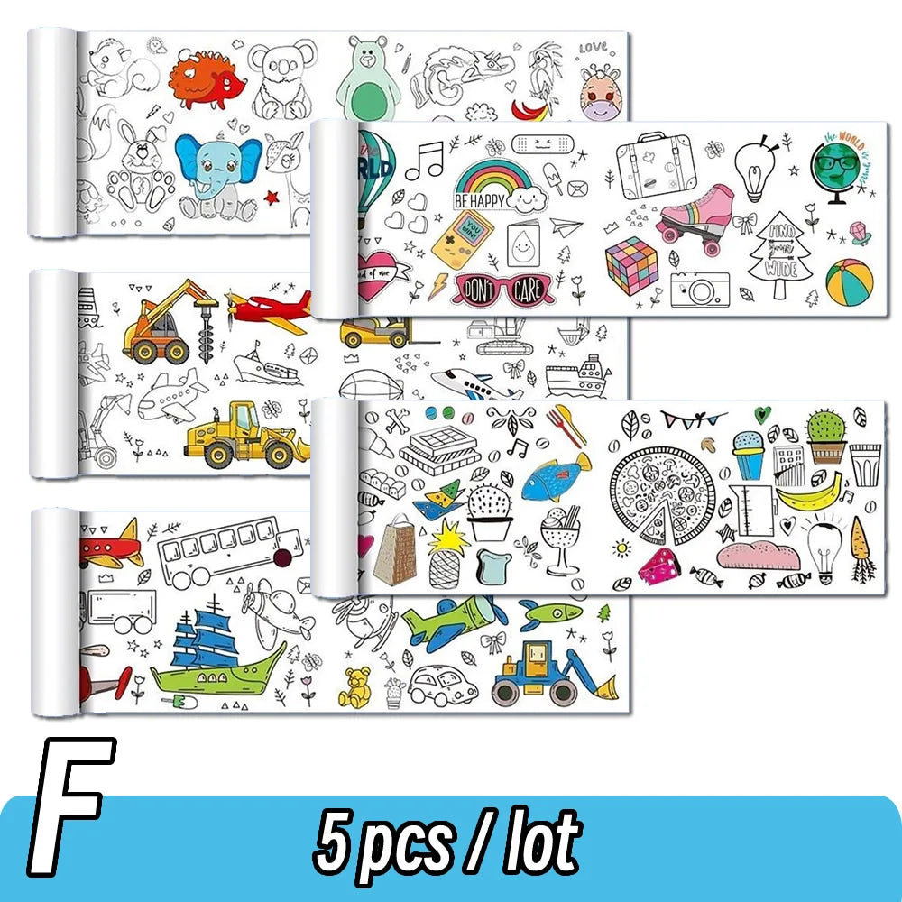 Children's Animal Drawing Roll