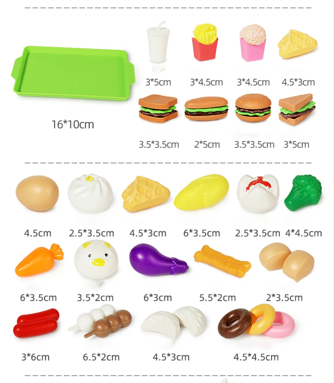 Plastic Kitchen Vegetable & Fruit Toy Set