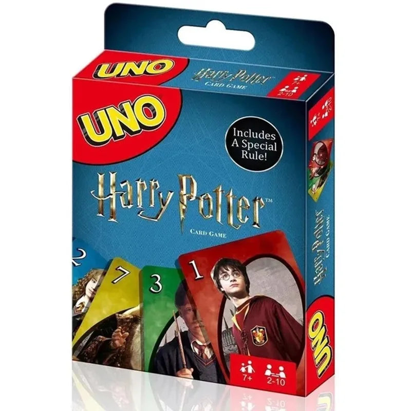 UNO Harry Potter Card Game for Family Night Featuring Movie Themed Graphics for 2-10 Players