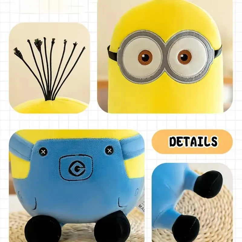 Cute Minions Movie Characters Yellow Plush Toys Bob In Jeans Soft Dolls