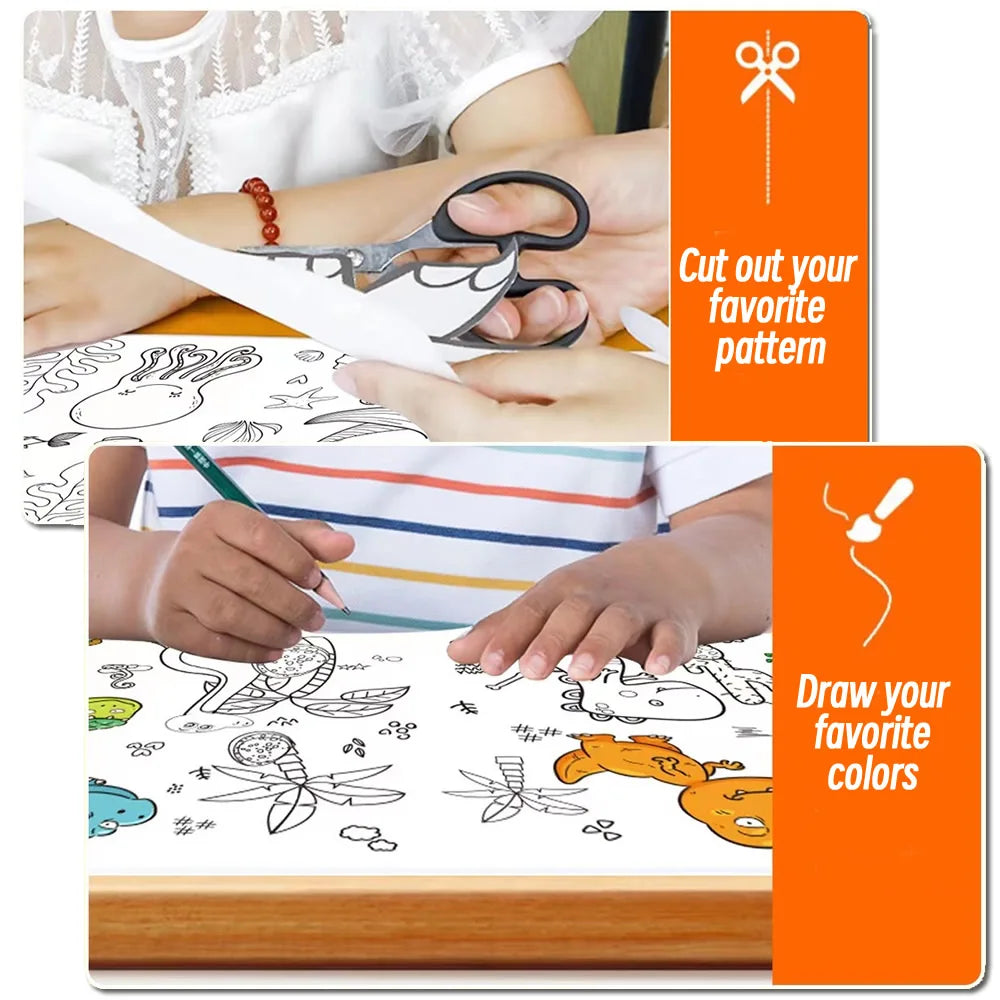 Children's Animal Drawing Roll