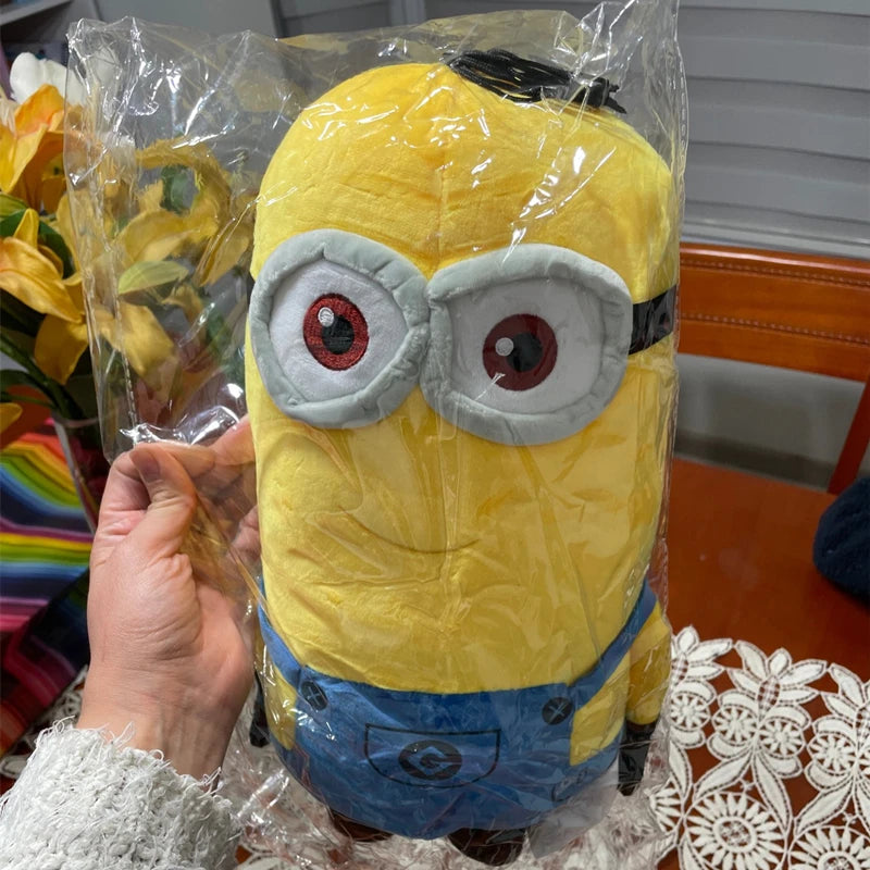 Cute Minions Movie Characters Yellow Plush Toys Bob In Jeans Soft Dolls