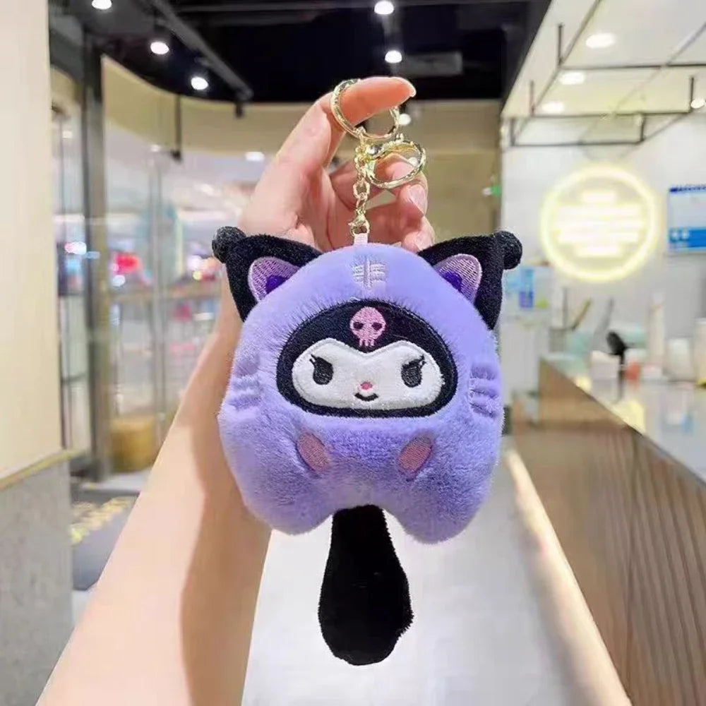 Hello Kitty, Kuromi,  Pomompurin, Anime Cinnamoroll Melody, Kawaii Doll Backpack Charm