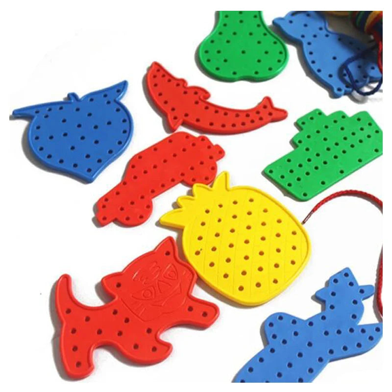 Montessori - Kids Lacing Threading Game