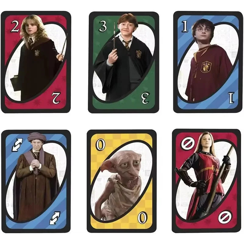 UNO Harry Potter Card Game for Family Night Featuring Movie Themed Graphics for 2-10 Players