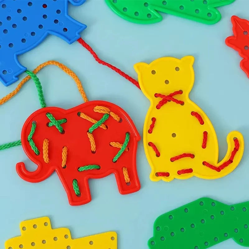 Montessori - Kids Lacing Threading Game