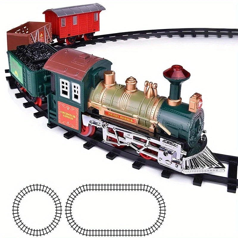 Battery operated Toy Train Track Set Interactive