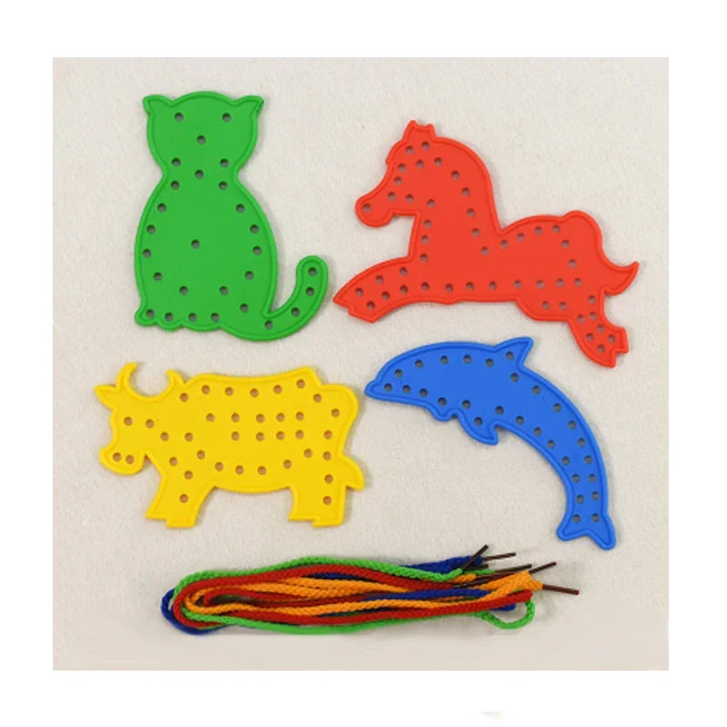 Montessori - Kids Lacing Threading Game