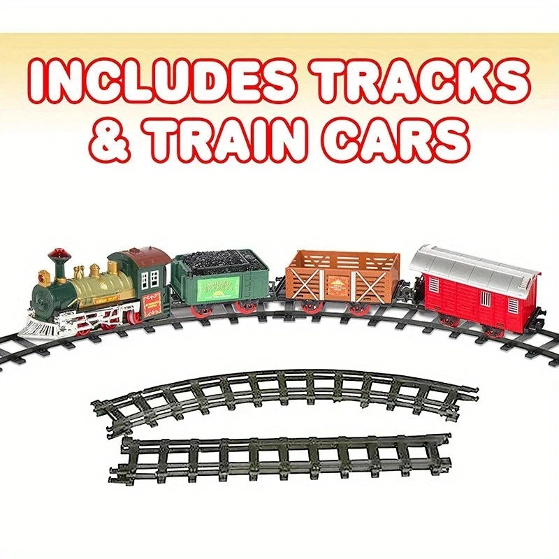 Battery operated Toy Train Track Set Interactive
