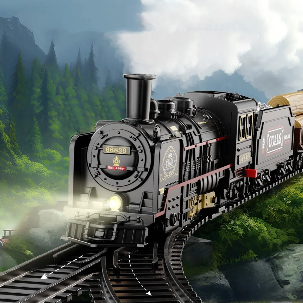 Electric Toy Train  with Track, Lights and Sound