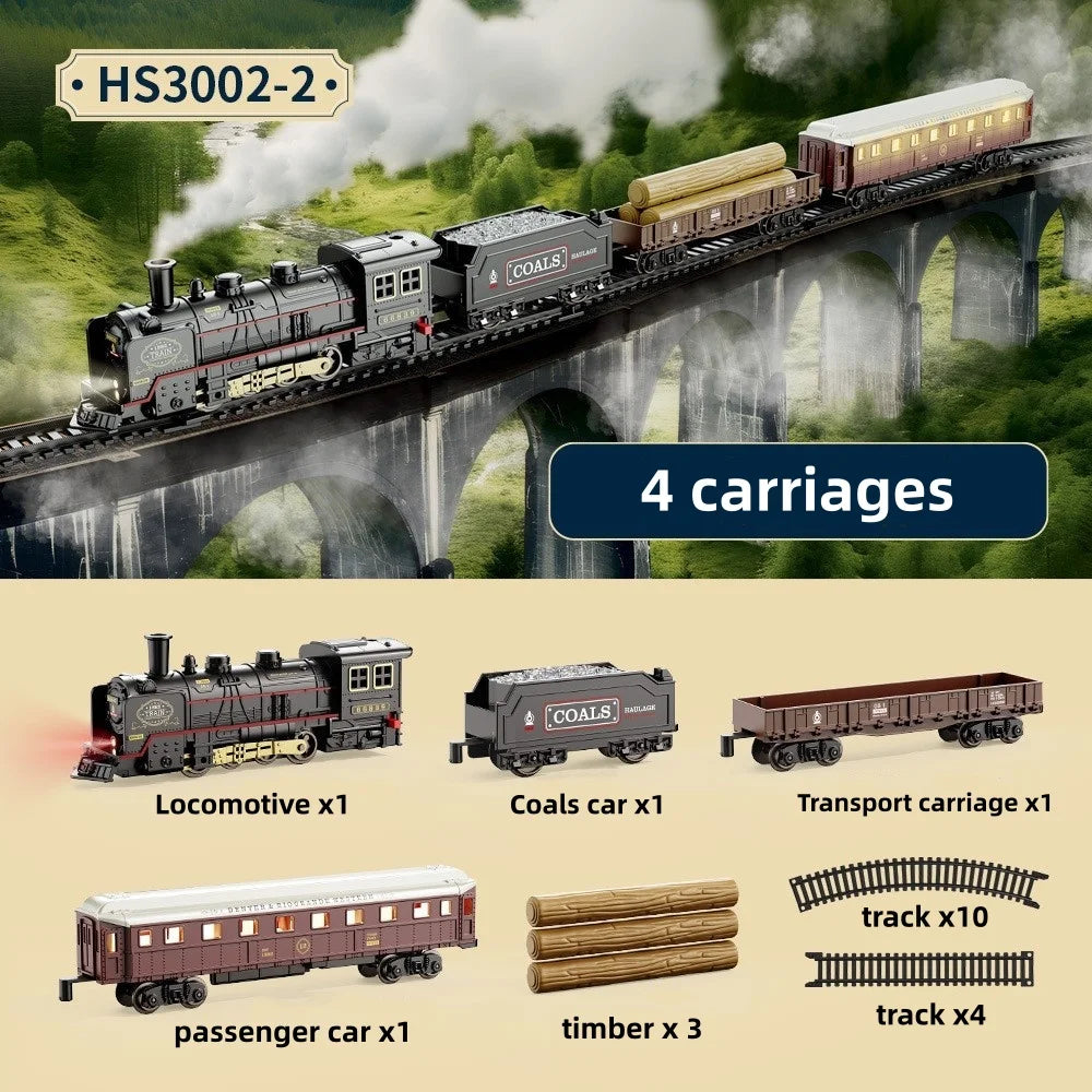 Electric Toy Train  with Track, Lights and Sound