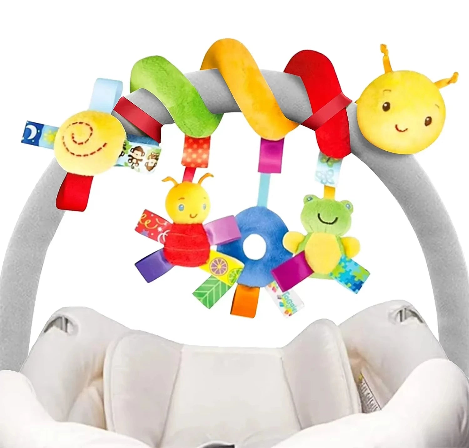 Hanging Rattles for Crib, Car Seat or Stroller - Soft Mobiles