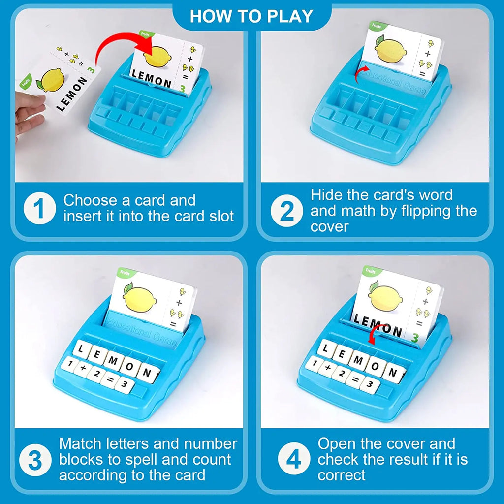 Alphabet & arithmetic games for boys or girls 3-10 year old, early education tools