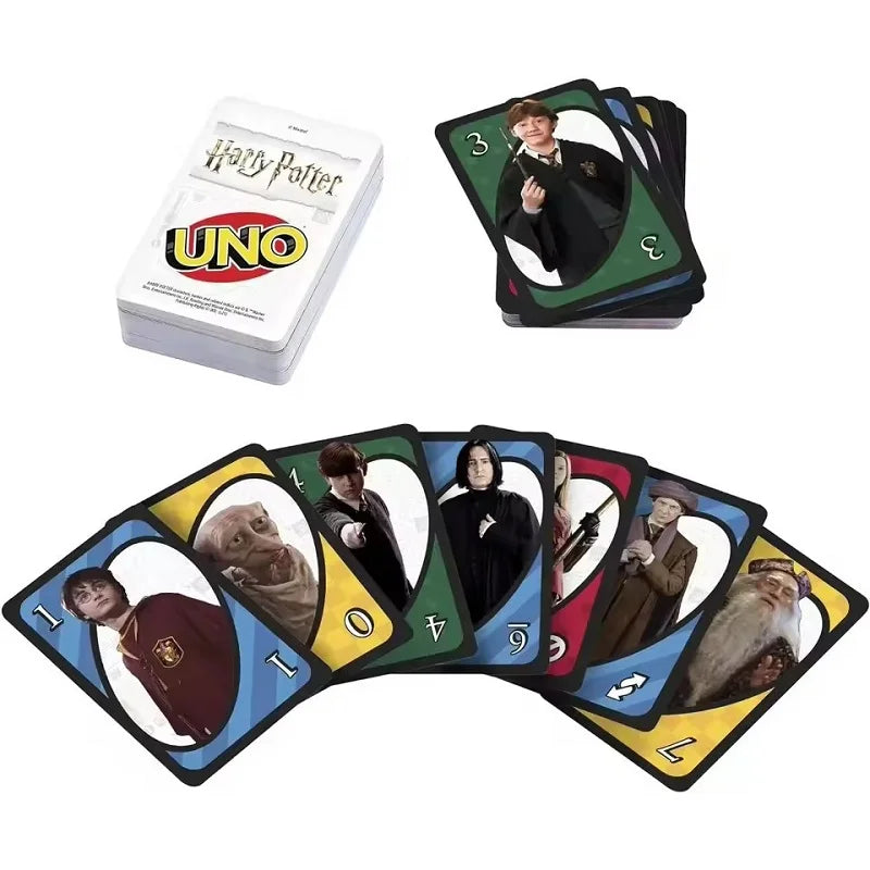 UNO Harry Potter Card Game for Family Night Featuring Movie Themed Graphics for 2-10 Players