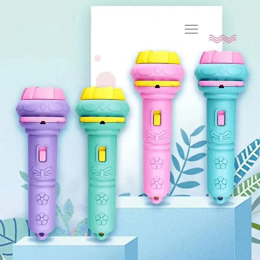 Projection Flashlight 80 Patterns 10 Cartoon Cards