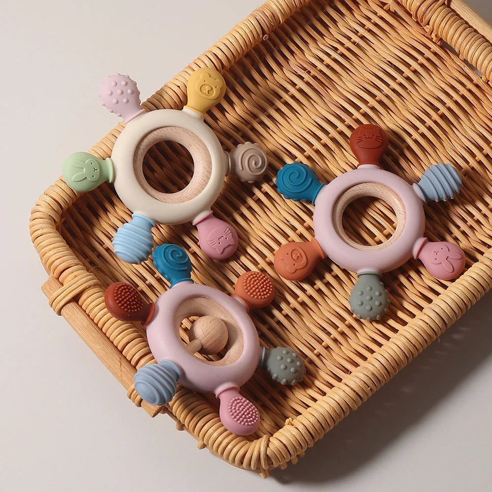 Infant Silicone teether - sensory soft gum relief